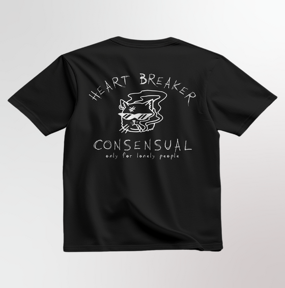HEART BREAKER - OVERSIZE BLACK